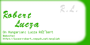 robert lucza business card